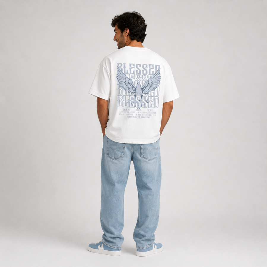 Mid-Oversized Blessed T-Shirt