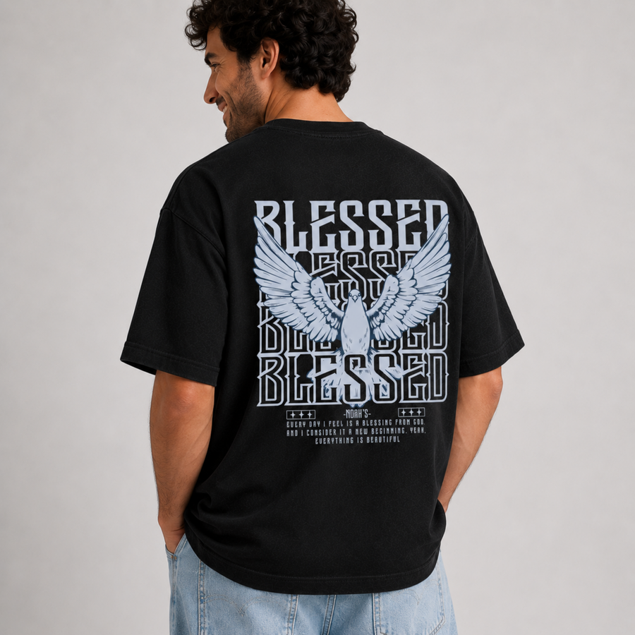 Mid-Oversized Blessed T-Shirt
