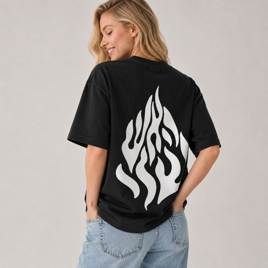 Mid-Oversized Backfire T-Shirt