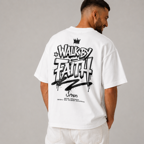 Oversized Walk by Faith T-Shirt