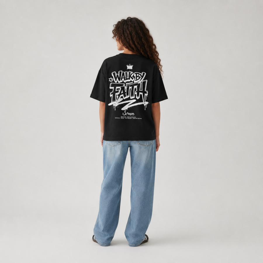 Mid-Oversized Walk by Faith T-Shirt