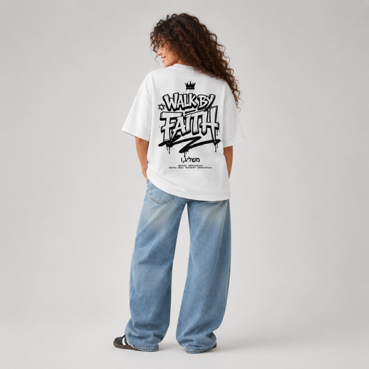 Mid-Oversized Walk by Faith T-Shirt