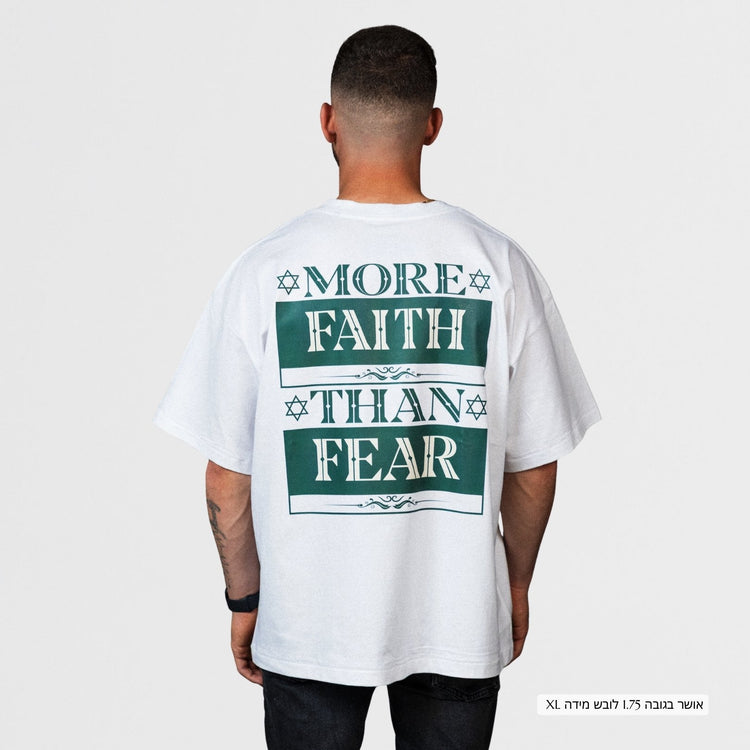 Mid-Oversized Faith Over Fear T-Shirt