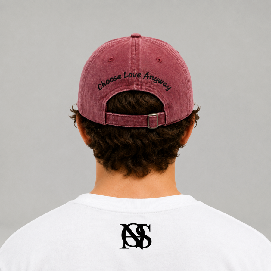 Washed Cotton-Love Anyway Cap