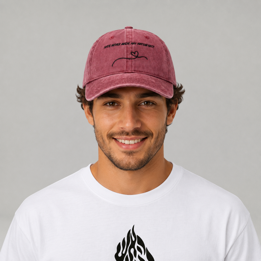Washed Cotton-Love Anyway Cap