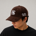Embroidered-Logo Slogan Corduroy Cap
