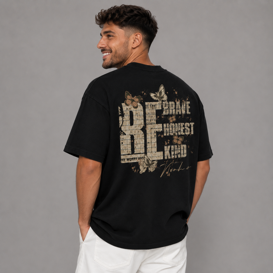Mid-Oversized Brave&Kind T-Shirt