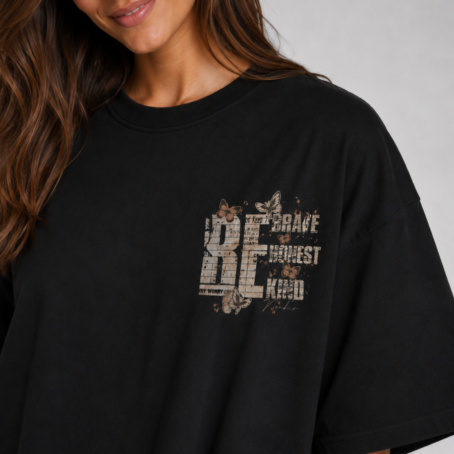 Mid-Oversized Brave&Kind T-Shirt
