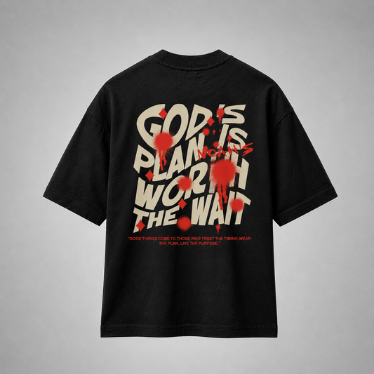 Mid-Oversized Divine Timing T-Shirt