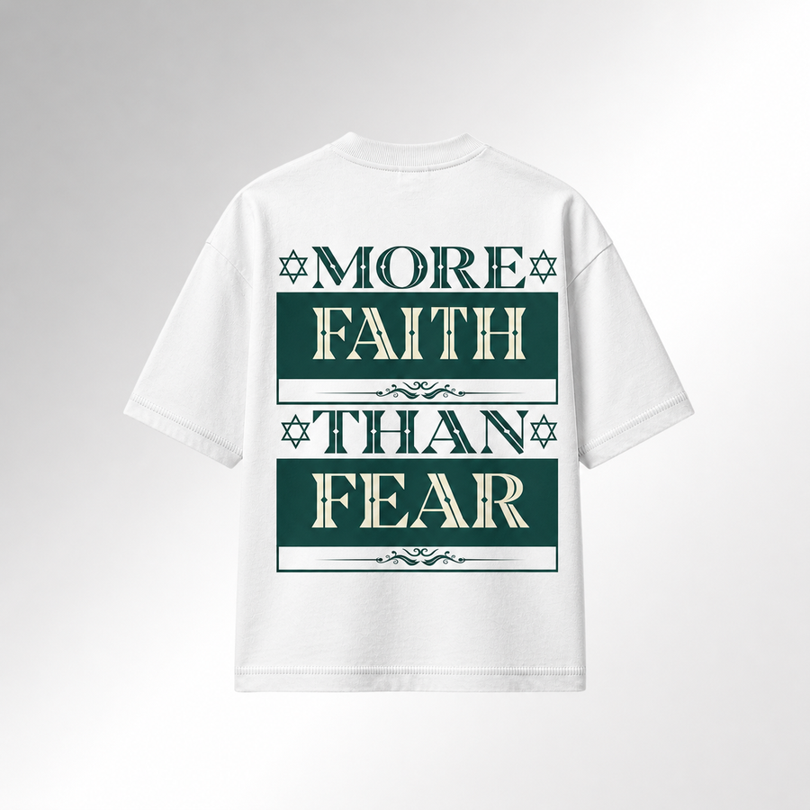 Mid-Oversized Faith Over Fear T-Shirt
