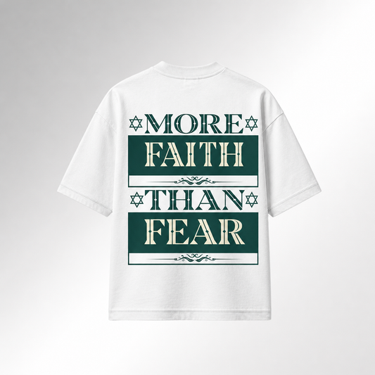 Mid-Oversized Faith Over Fear T-Shirt