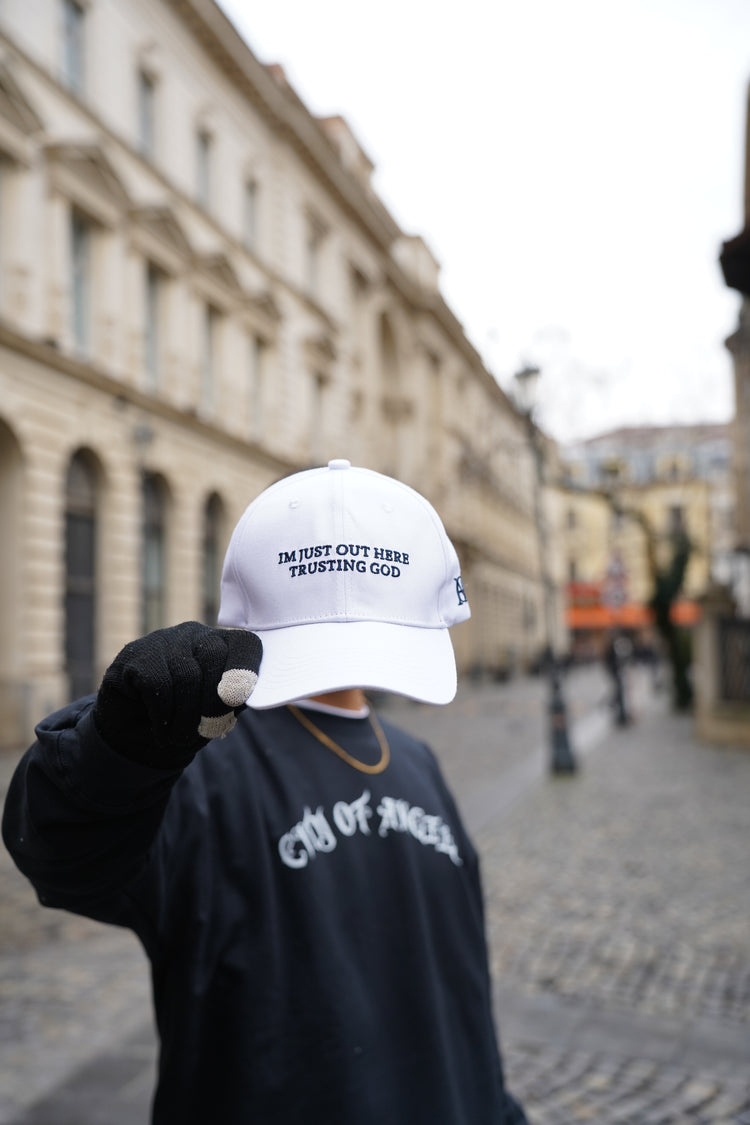 Faith-Embroidered Cotton Cap