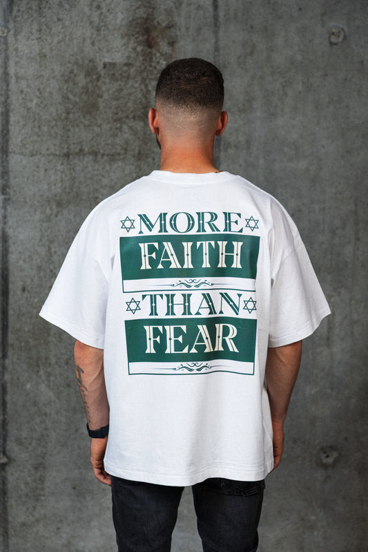 Mid-Oversized Faith Over Fear T-Shirt