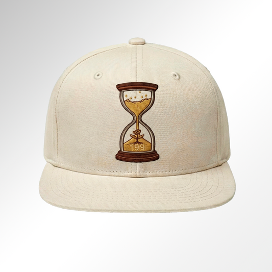 Embroidered-Perfect Timing 199 Flat Brim Cap